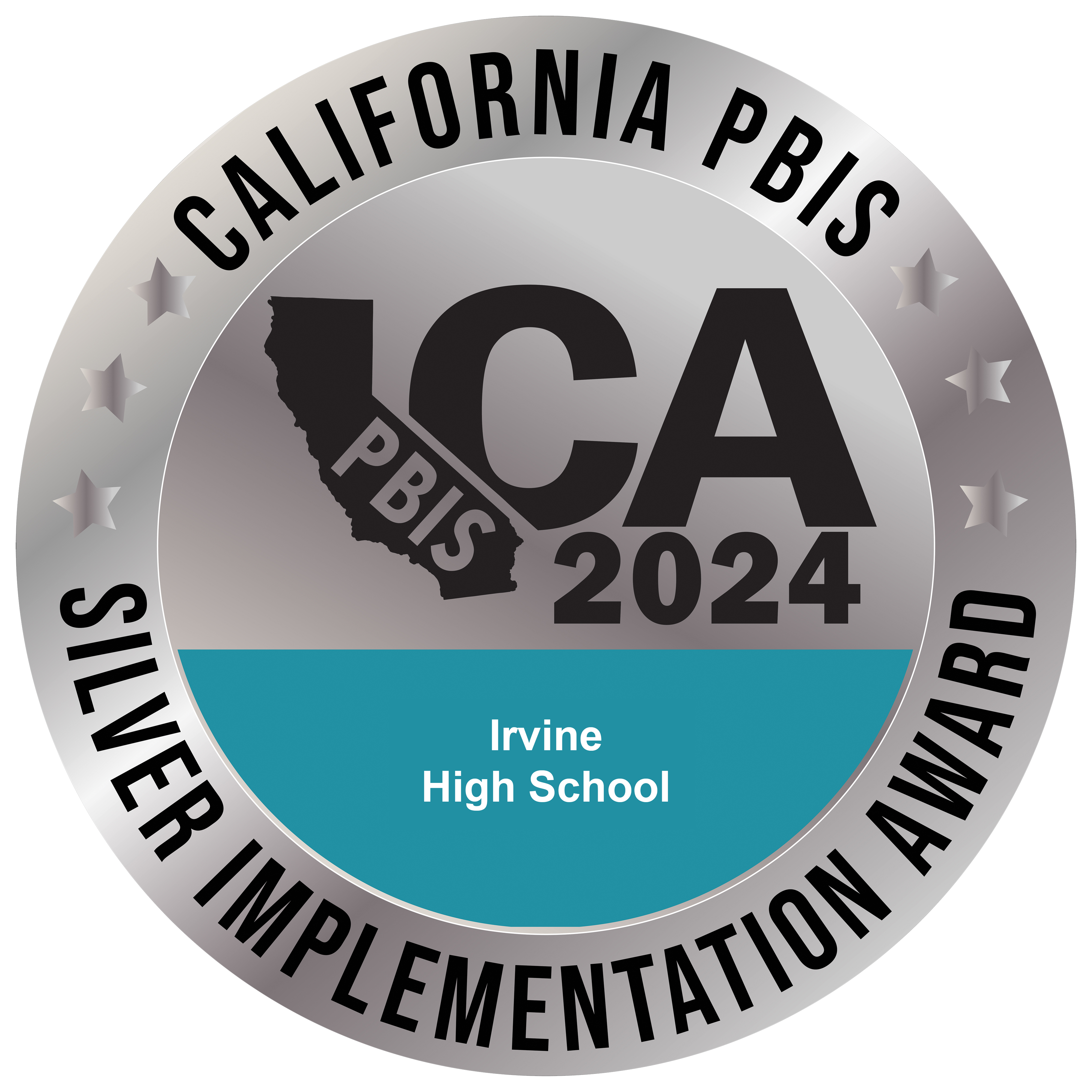 California PBIS Silver Implementation Award logo