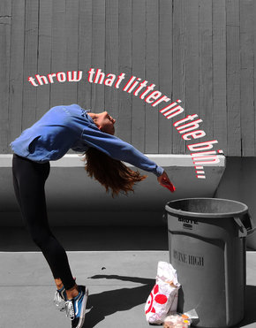 Throw that litter in the bin