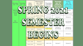 Spring 2021 Semester Begins