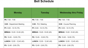 Emergency Distance Learning Schedule