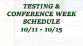 Fall 21 Conference and Testing Week