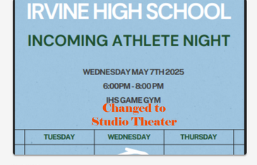 Incoming Athlete Night 2025
