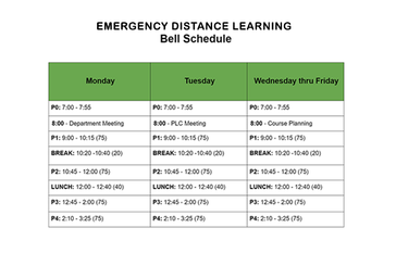 EDL Schedule