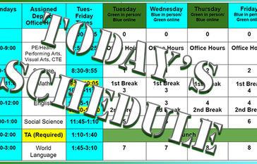 Finals Schedules