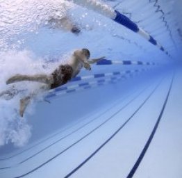 swimmer in water
