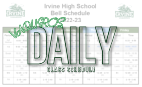 Vaqueros Daily Class Schedule