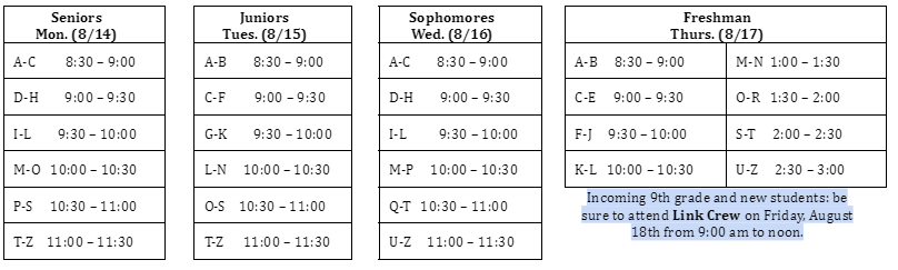 2023 IHS Roundup Schedule