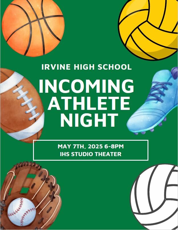 Incoming Athlete Night  May 7th 2025